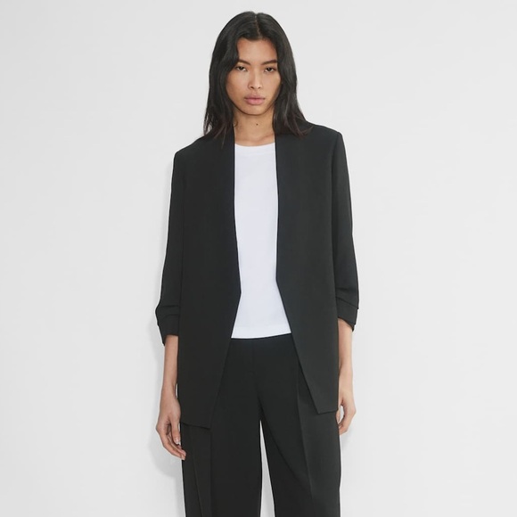 Babaton Jackets & Blazers - Babaton Power Blazer Mirror Crepe in Black.